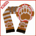 Winter Warmer Fútbol Promocional Fans Acrylic Bufanda